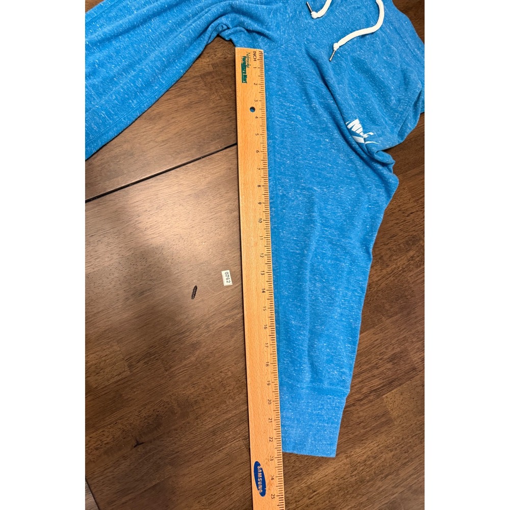 Nike Sportswear Gym Vintage Blue Heather Capri Sweatpants Womens Medium Joggers - Picture 5 of 6